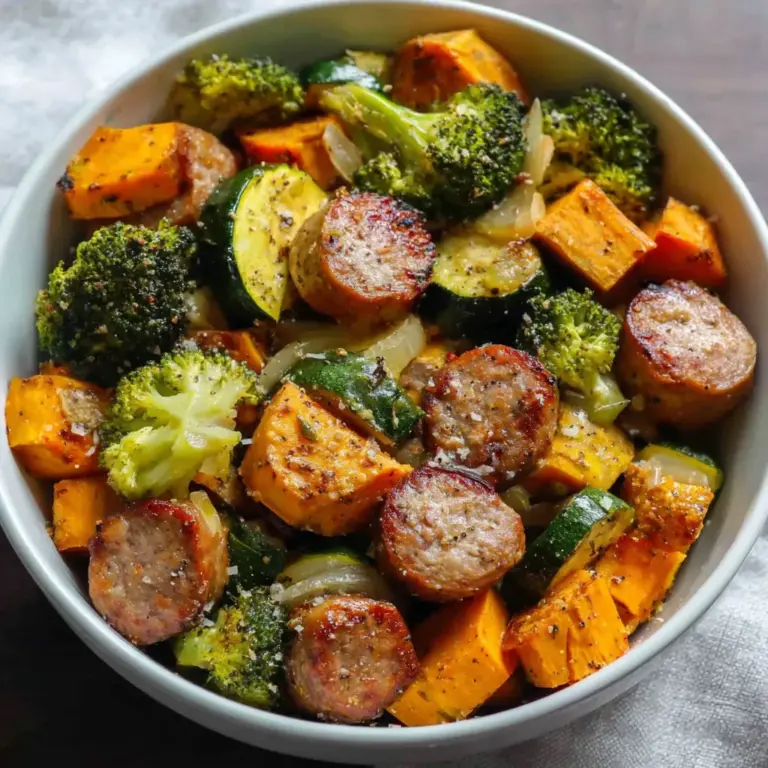 Create a Flavorful Sausage Veggie Skillet Bowl in Just 30 Minutes!