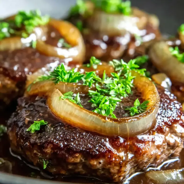 Hamburger Steak with Onions and Gravy: A Comfort Classic for Beginners