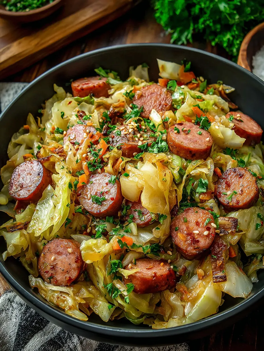 Easy Sausage and Cabbage Stir Fry (30-Minutes) image 1