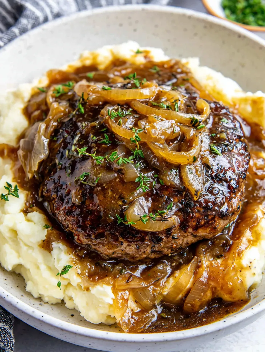 Hamburger Steaks with Onion Gravy image 2