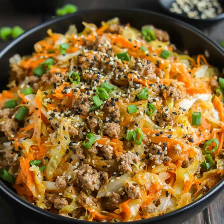 Unwrap the Flavor: Egg Roll in a Bowl (One-Skillet, Keto) Recipe