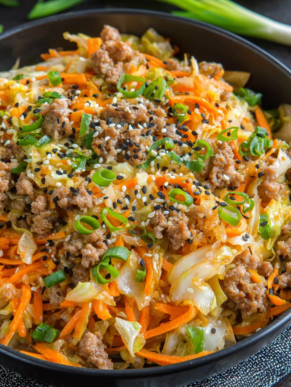 Egg Roll in a Bowl (One-Skillet, Keto) image 2