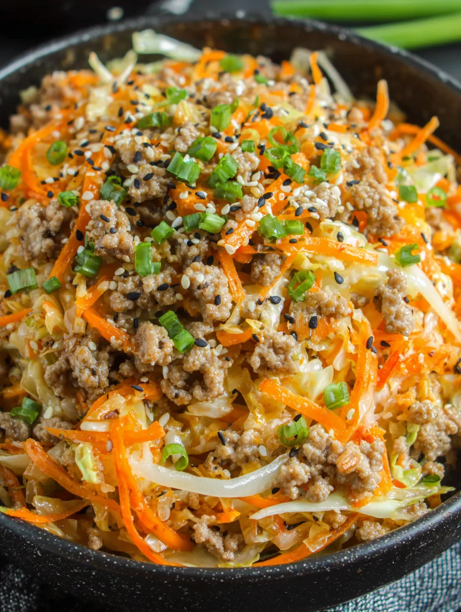 Egg Roll in a Bowl (One-Skillet, Keto) image 1